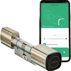 Arregui CYCLO Electronic Lock with Mobile App and RFID Card | Smartphone Control | Remote Control with Bridge (Not Included) | Ideal Offices and Premises | IP65 Security Without Key