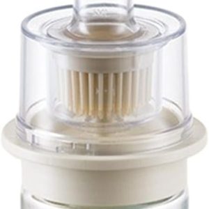 Dispensador de, botella de cocción 2 en 1 para y vinagre, diseño de doble función interactiva con cepillo de basura de silicona y boquilla de vergüenza fácil, para freír la cocina de la