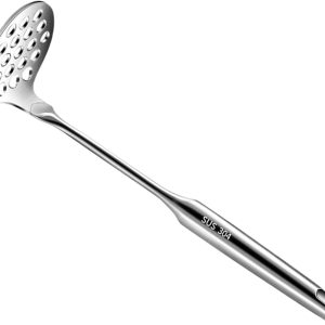 Stainless Steel Potato Masher – Food Masher | Stainless Steel Potato Masher Non-Slip Handle Metal Kitchen Tool for Baby Food Meat