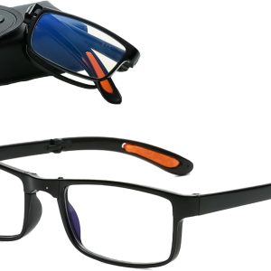 Anti Blue Reading Glasses, Blue Light Filter, Computer Glasses, Gaming Glasses, Bluelight Filter, Foldable Reading Glasses, Blue Light Blocking Glasses for Men Women,