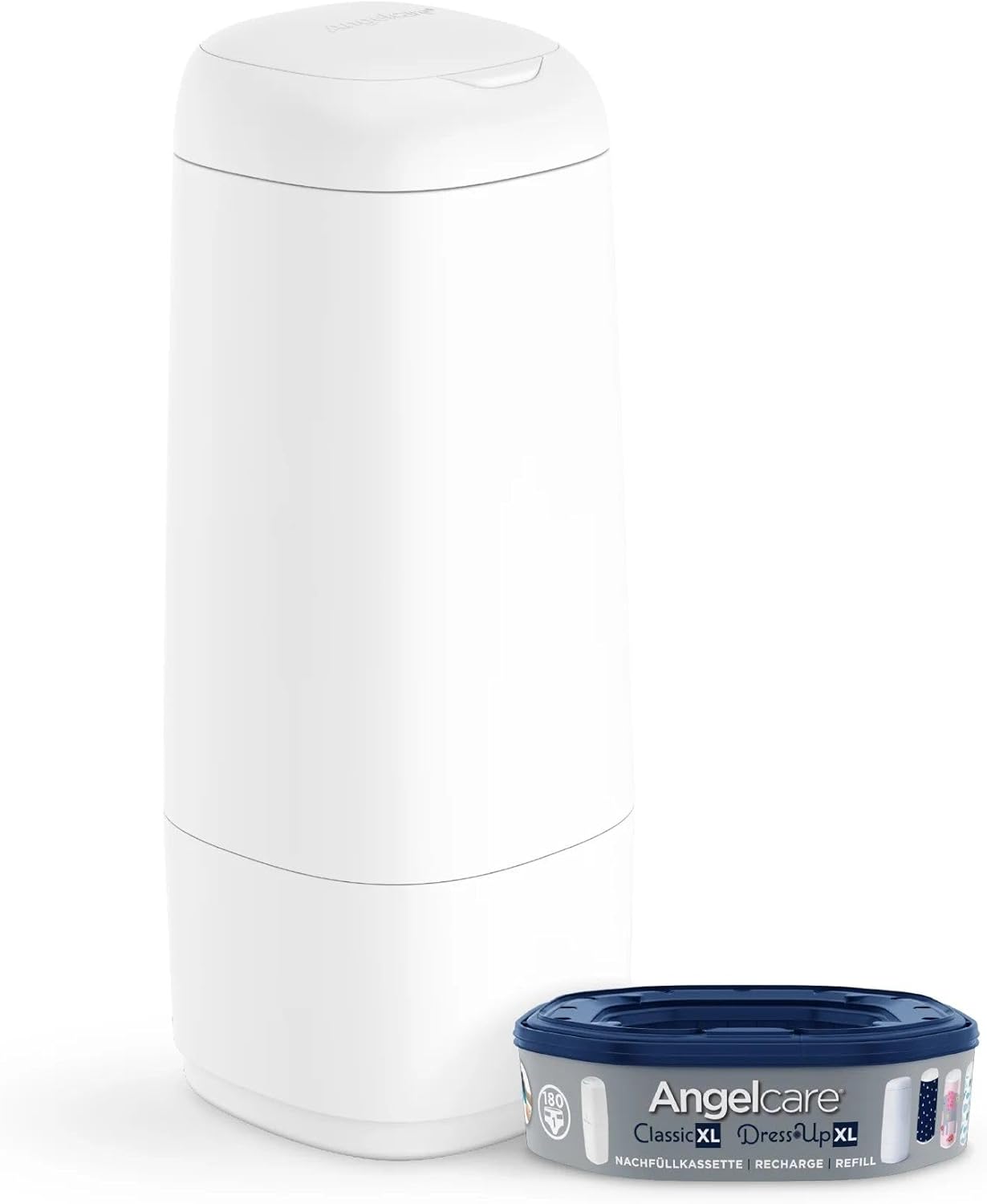 Angelcare Dress Up Diaper Bin White XL