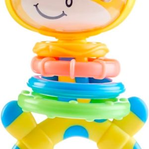 Chicco Gilbi Jirada Rattle Toy with Hand Activities, Rotating Hoops, Development of Manual and Visual Skills, for Babies 3 – 18 Months