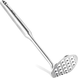 Small Potato Masher – Mini Avocado Masher Stainless Steel Heavy Duty Small Masher for Avocado, Potatoes, Beans, Meat, Vegetables, Dishwasher Safe (Mini