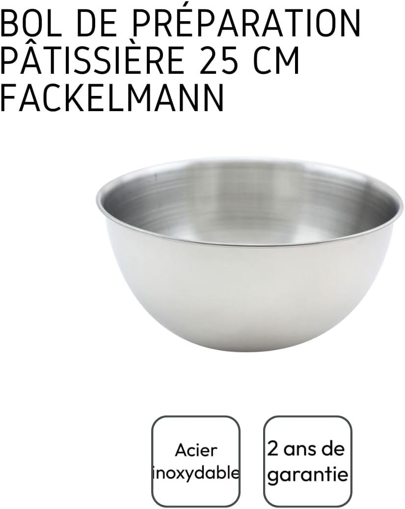 Fackelmann 28660 Mixing Bowl Stainless Steel 20.5 cm - Image 4