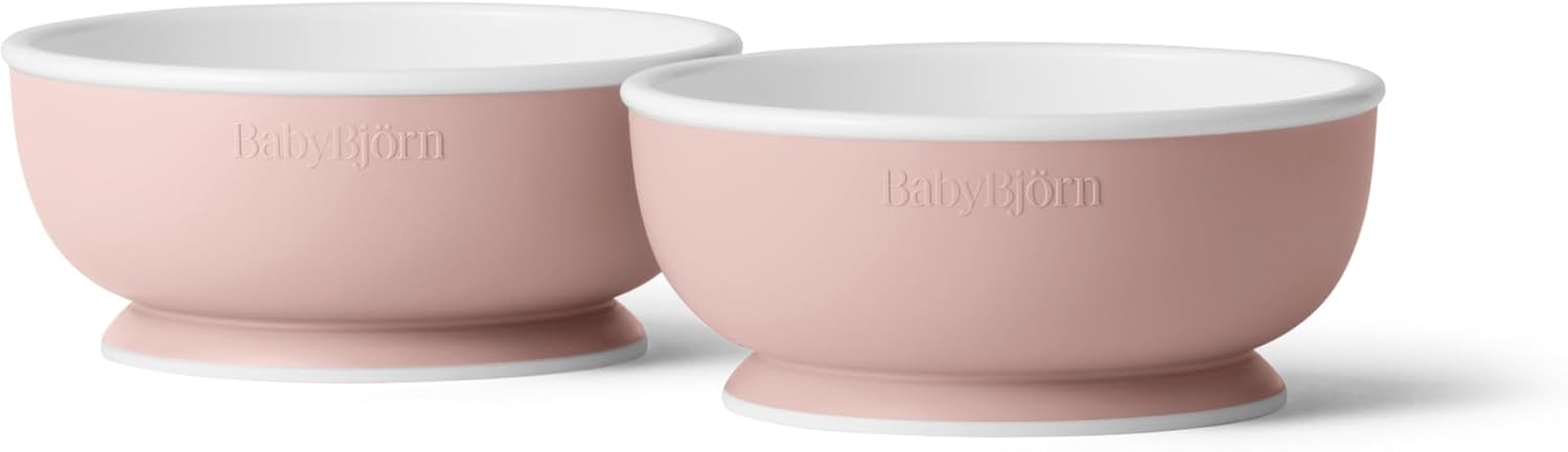BabyBjörn Children's bowl, 2 units, Pastel Pink