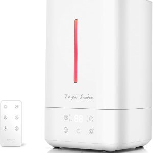 4L Ultrasonic Humidifier, 360° misting, low noise; ideal for relieving air dryness and improving breathing.