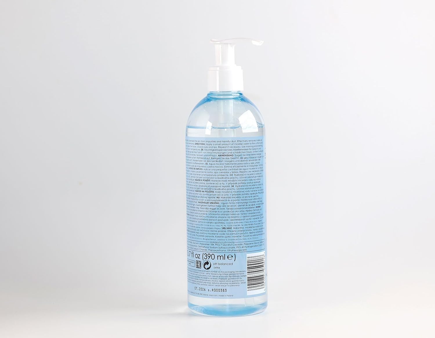 Ziaja Moisturizing Micellar Water for Face and Eyes 390Ml 390ml - Image 2