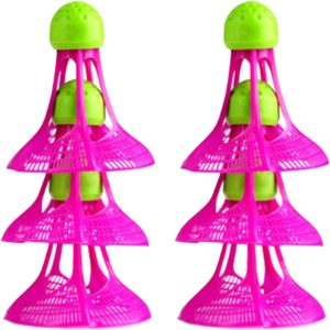 Shuttlecock – Juego de bádminton para juegos, deportes, entretenimiento para jugadores, plástico de nailon, bádminton, cabeza elástica, juego de bádminton para exteriores