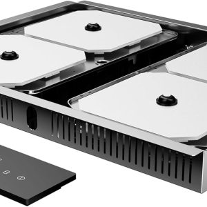 Cecotec Invisible Induction Plate – Hidden Under Countertop 60 cm Bolero Squad I 4300 Invisible FullFlex 7200W, Countertop 12-15 mm and Support 400º, 9 Speeds, Timer, Security Lock
