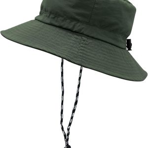 YAMEIZE Waterproof Summer Hat for Women Men – Safari Hat Adjustable Wind String UV400 Fishing Hat Strap Beach Hiking Climbing