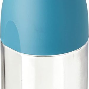 Tatay Urban Drink Water Bottle 400 ml | Lid Cup with Elastic Band | Airtight and Resistant | BPA Free Tritan | Dishwasher, Microwave, Refrigerator, Freezer | 6.5 x 6.5 x 17.2 cm, Blue