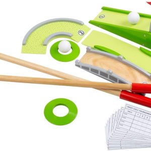 Bigjigs Toys, Crazy Golf Set, Wooden Toys, Mini Golf, Kids Golf Set, Crazy Golf Set For Kids, Garden Games, Outdoor Games For Kids, Kids Outdoor Toys