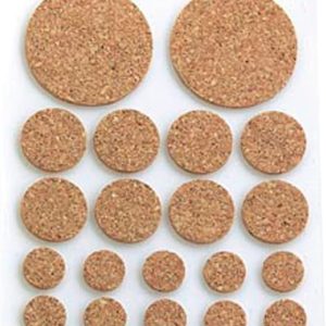 Merriway BH03579 Assorted Cork Pads Per Sheet (20 Pieces)