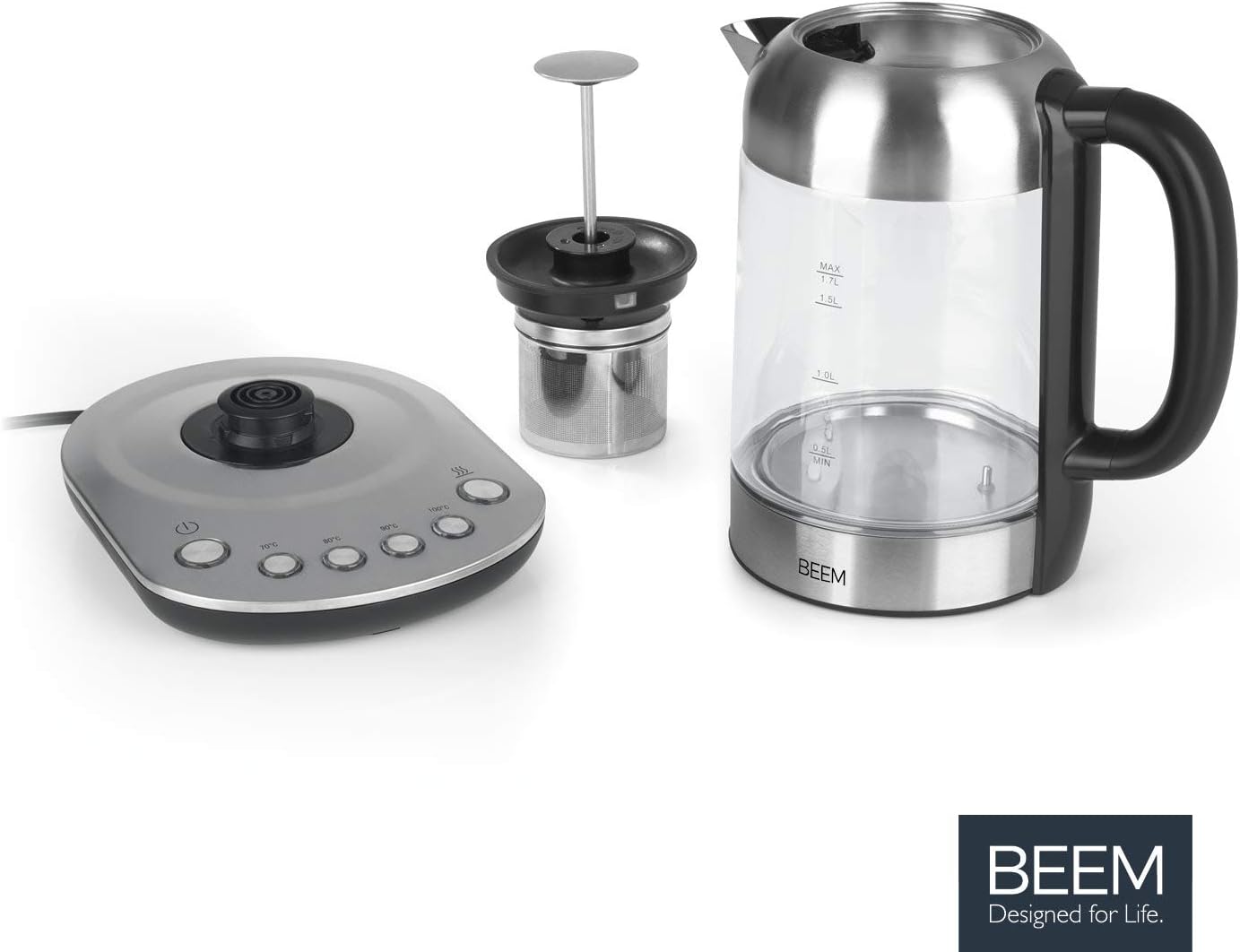 BEEM 07919, Stainless Steel Tea Strainer Water Kettle - Image 7