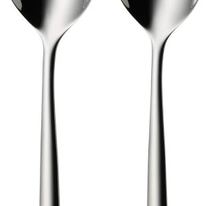 WMF Small Salad Cutlery 25cm Salad Fork and Serving Spoon Polished Cromargan Stainless Steel Dishwasher Safe