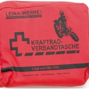 Leina 17008 Type II Motorcycle First Aid Kit without Velcro, Red/Black