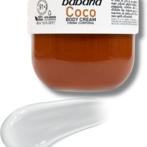 Babaria – Coconut Body Cream | Ultra Moisturizing and Antioxidant | All Skin Types | Firming 24h Hydration With Vitamin C | 500ml