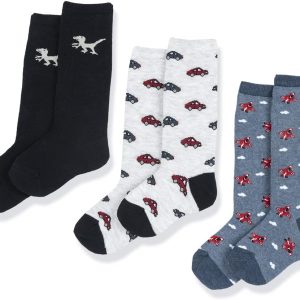 Chicco, Set de 3 Pares de Calcetines Niño y Niña, Calcetines de Algodón hasta la Rodilla para Niño y Niña, Designed in Italy