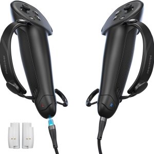 Charge Controller Grips for Quest 3s for Quest 3 Controller Straps with Rechargeable Battery for Quest 3s/3 Accessories