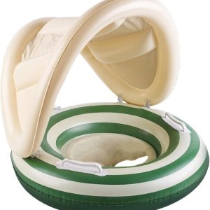 Baby Pool Float,Infant Floats | Adjustable Swimming Trainer with Umbrella for Toddlers Summer Outdoor Activities