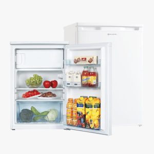 EMR85Z1 | Undercounter Fridge | White | Small Fridge 85 x 56 cm | Small Fridge with Freezer | Reversible Door | Capacity 113 L | Low Sound Power