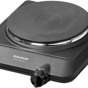 Taurus Volcan Uno – Portable Electric Stove 1500 W, Diameter 18 cm, 9 Temperature Levels, Camper/Motorhome Kitchen.