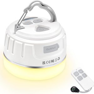 2 in 1 Rechargeable Camping Lantern and 5200mAh Power Bank – Shutzart Type IP65 Ultra Bright LED Magnetic Light – Light for Camping Camping Work Ourdoors Hiking Emergencies