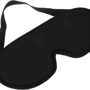 Hemobllo Sleep Mask Soft Breathable Slow Memory Eye Mask Black Blocks Light for Travel and Rest Home