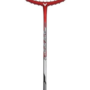 VICTOR Auraspeed Light Fighter 40D Ultra Light Badminton Racket with High Modulus Head Balance, Graphite, Red