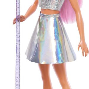 Barbie You Can Be Brunette Doll Singer Pop Star with Iridescent Dress, Guitar and Musical Accessories, Toy Professions +3 Years (JCW42)