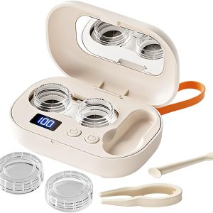 Máquina de Limpieza Ultrasónica para Lentes de Contacto,Equipo de Limpieza Ultrasónica Eléctrico Pequeño – Estuche para Lentes de Contacto | Para Gimnasio, Deportes, Fitness, Viajes, Oficina Y