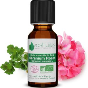 Voshuiles – Geranium Rosat Organic Essential Oil 5ml