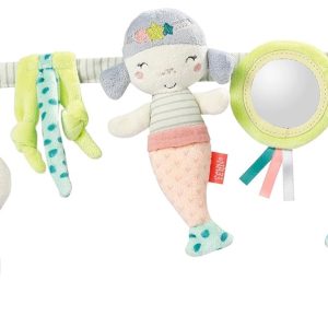 Fehn Children of the Sea – Mobile Chain for Babies with Cute Figures to Hang on the Pram, Baby Chair or Crib – Accessory for Babies and Children from 0 Months