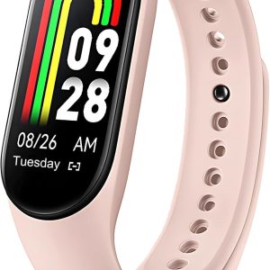 Fitness Trackers with All Day Heart Rate, Blood Pressure, Blood Oxygen, Sleep Monitoring, Calorie Counter, IP67, Waterproof, Pedometer, Watch