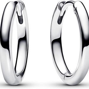 Pandora Moments Sterling silver hoop earrings