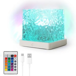 InnovaGoods Aurora Borealis Lamp, Children’s Night Light 16 Colours, 7 Intensities, 4 Sequences, Bedside Table Lamps Autonomy 190min Projector Stars Ceiling Adults with Remote Control