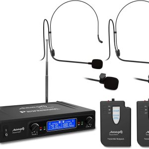 Audibax Missouri 2500 Professional Double Lavalier/Madona Frec A Wireless Microphone