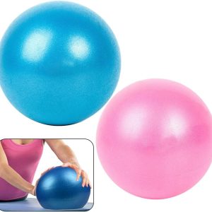 2 Pcs 25cm Soft Pilates Balls Exercise Ball Small Gym Ball Anti Explosion Yoga Swiss Ball Mini Bending Balls Pilates Ball Pregnancy Childbirth Ball