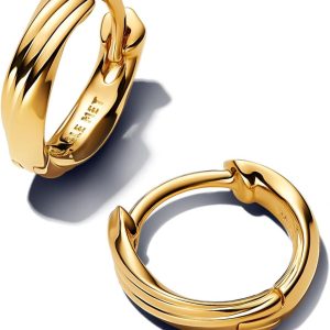 Pandora Essence 263871C00 14K Gold Plated Sterling Silver Stud Earrings