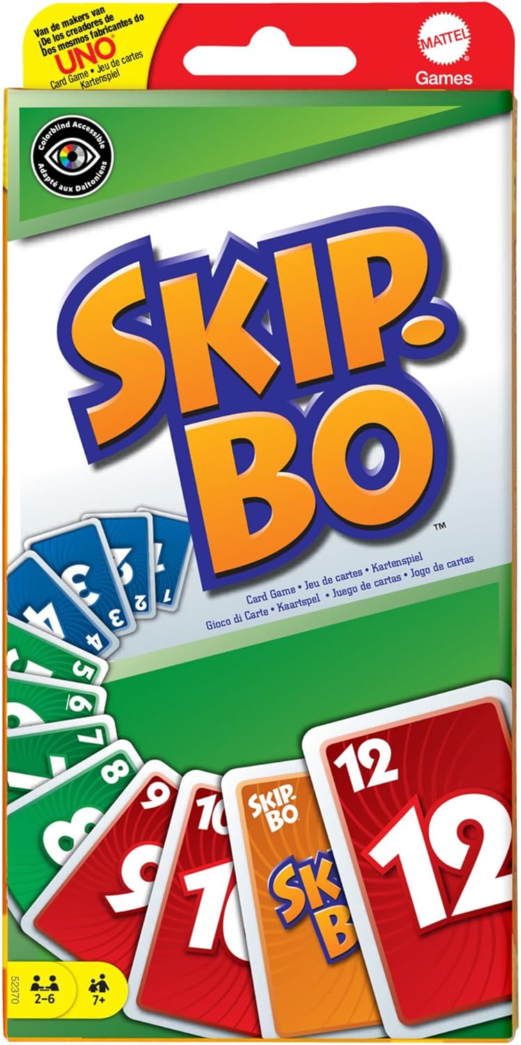 Mattel Games UNO Skip-Bo Card Game (Mattel 52370 )