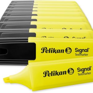 Pelikan – Fluorescent Highlighters – Signal – 10 Units – Yellow – Office Supplies and Stationery