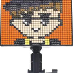 Pixel Art Digital Photo Frame with LED Display, 32x32mm RGB Programmable Bluetooth LED Panel, 131x128mm, Smart Portable Bluetooth Connection and App Control, Sign