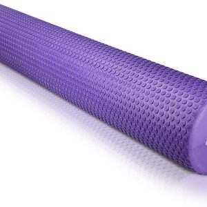 Navaris 90CM Pilates Roller – Foam Roller for Massage Fitness and Yoga – Foam Roller for Muscle Strengthening in Blue
