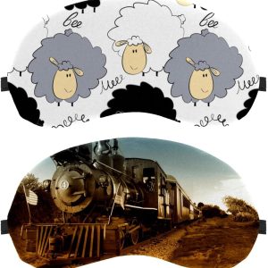 2 antifaz para dormir retro para hombres y mujeres, antifaz para dormir transpirable, bloqueo de luz, para hombres y mujeres, sin presión, antifaz para dormir