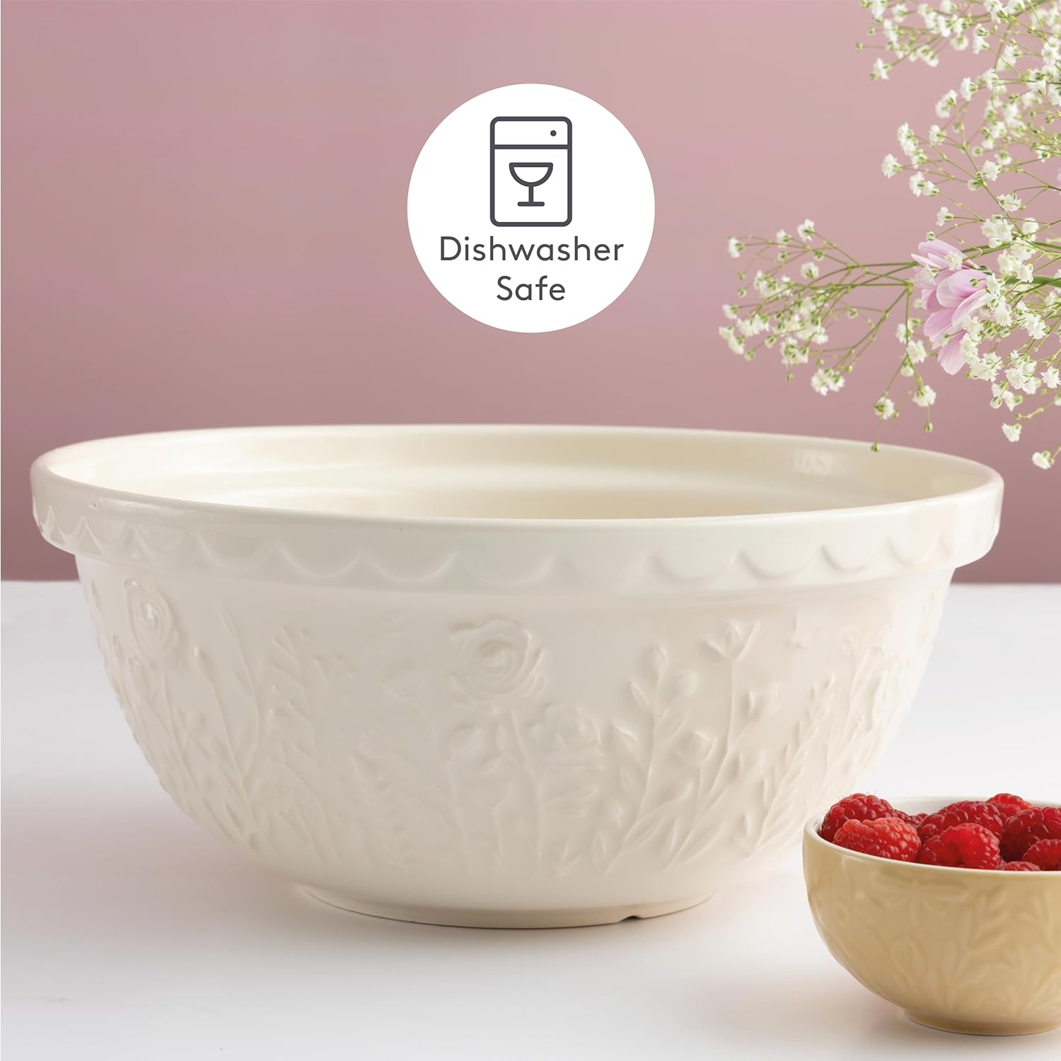 Mason Cash in The Meadow Rose Mixing Bowl 29cm - Image 5