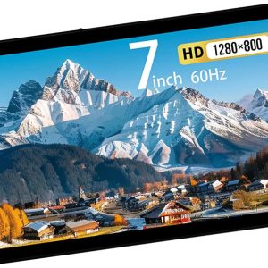7 Inch Portable Monitor 1280×800 for Laptops, Multitasking and Gaming, USB C Displays Portable HDTV