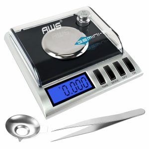 AMERICAN WEIGH SCALES Black Gemini 20 Digital Plastic Kitchen Scale