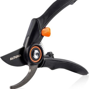 Altuna – Professional Pruning Shears – Ultralight and Ergonomic – 20mm Bypass Cut – Carbon Steel with Anti-Rust Coating – Includes Protective Case with Hook – J410