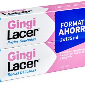 Lacer GINGI – Duplo 125 ml, Fluoride Toothpaste, Reduces Gingival Bleeding, Protects Gums, Reduces Plaque Formation, Toning