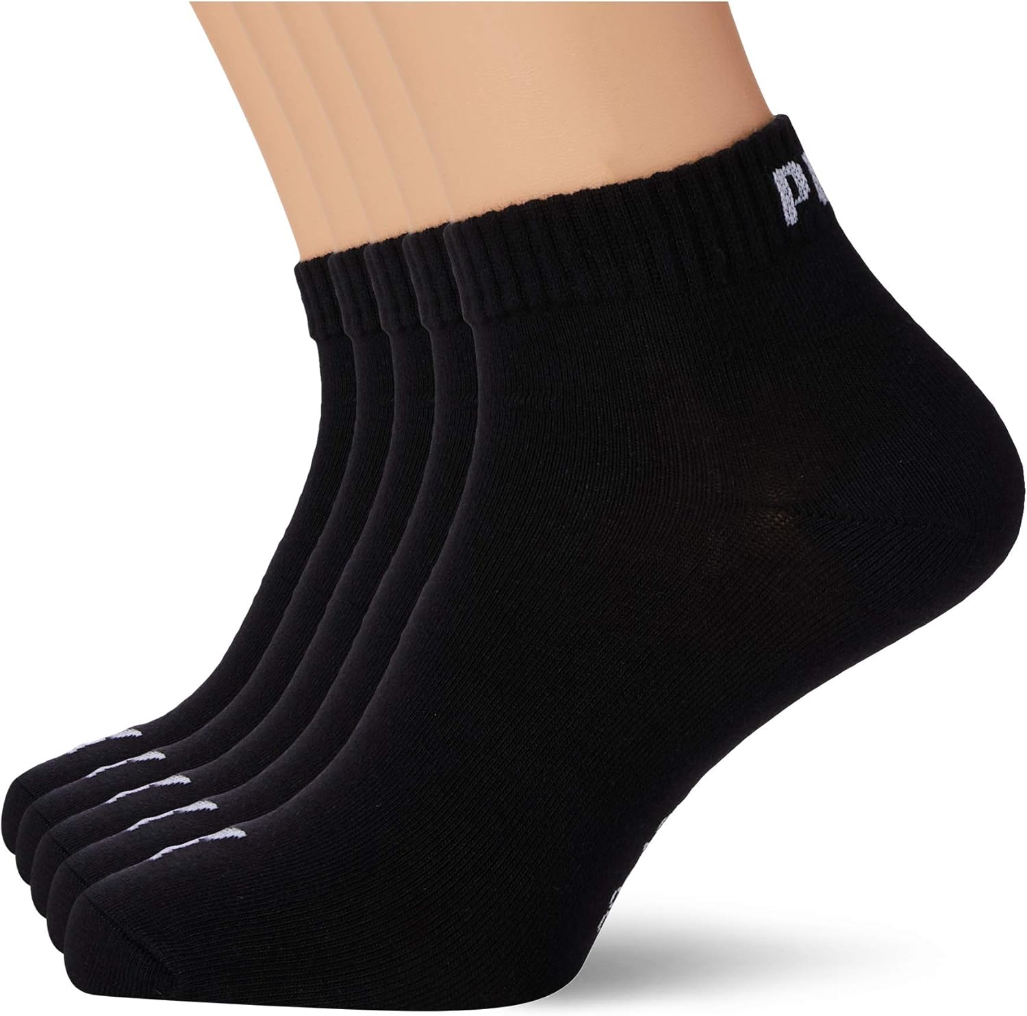 PUMA Unisex Quarter Plain Socks Unisex Adult (Pack of 5) - Image 3